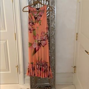 Sexy Roberto Cavalli salmon COLOURED midi length